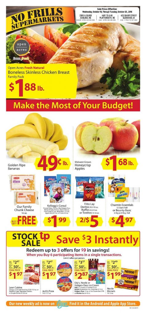 What online sources have the Nofrills weekly flyer?